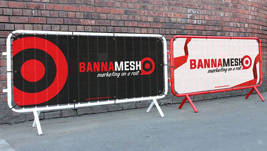 Modern Diagonal Wind-Resistant Outdoor Mesh Vinyl Banner CGSignLab for Sale by Owner 8x8 